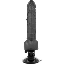 Basecock - Vibrateur Réaliste Télécommande Noir Avec Testicules 19.5 Cm -O- 4 Cm